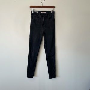 Levis mile high super skinny size 26 jeans black